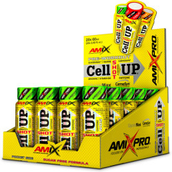 PACK 20 BOTES CELL UP AMIX ENERGY SHOT PRE ENTRENO ALTO EN CAFEINA